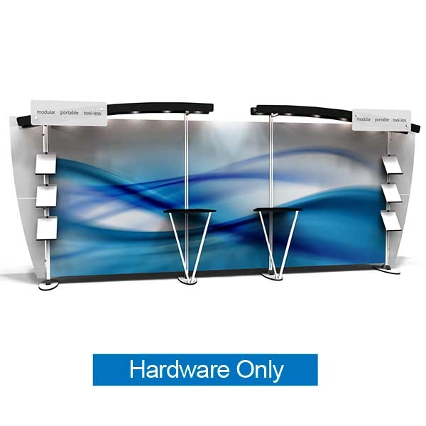 10ft x 20ft Exhibitline Backwall | exb.1020.1 | Hardware Only