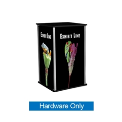 24in x 38.5in Exhibitline Pedestal | S24 | Hardware Only