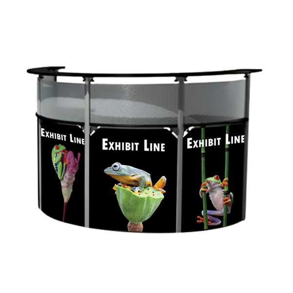 68.5"w x 34"d Exhibitline Reception Counter | RD45.4