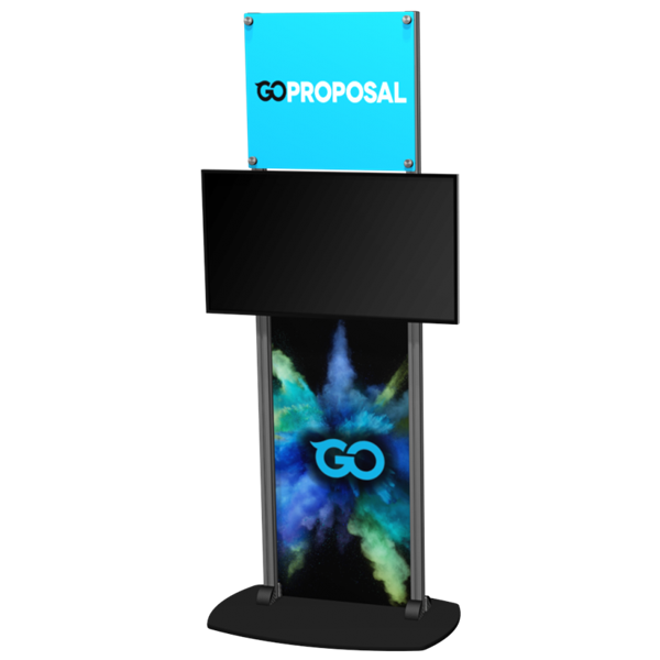 42in x 90in Exhibitline Monitor Stand | EX.TV6