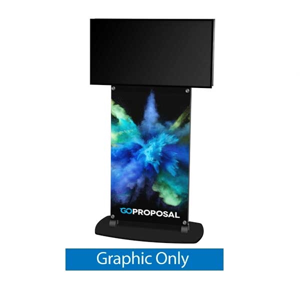 42in x 72in Exhibitline Double|Sided Monitor Stand | EX.TV4 | Graphic Only