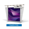 10ft x 10ft Xvline Straight Canopy Backwall - XVstr | Graphic Only