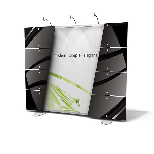 10ft x 10ft Xvline Backwall w/ Standoff Panels - XV7