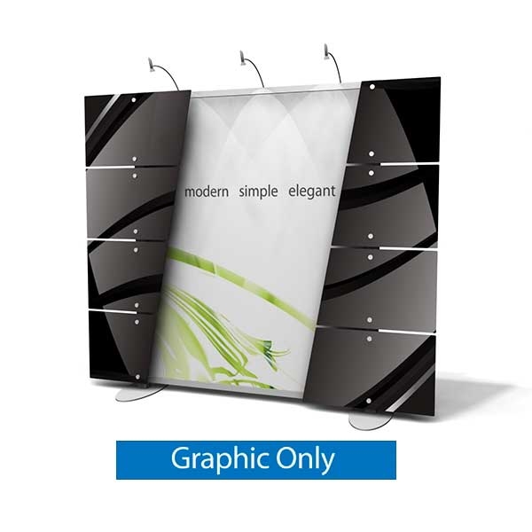 10ft x 10ft Xvline Backwall w/ Standoff Panels - XV7 | Graphic Only
