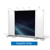 10ft x 10ft Xvline Backwall w/ Four Slatwall Section - XV9 | Graphic Only
