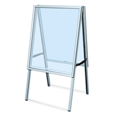 22in x 28in Snap Folding Black A Frame Signholder Mitered Corners are allowing you to change your posters with ease! Standing displays suitable for exhibits, trade shows, retail, malls, and restaurants. Promote your business with these sidewalk a signs