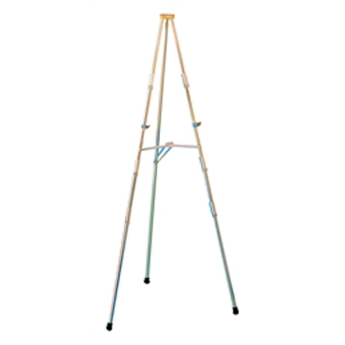 Convention, trade show & hotel 6ft Brass Plated easel display with 4 sets of chart holders. Many different types of artist easels, lightweight aluminum easels, superior strength steel easels. Easels are used as a vertical, and sometimes horizontal
