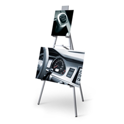 Convention, trade show & hotel 6ft Aluminum Easel Displays 3 Sets of Chart Holders. Many different types of artist easels, lightweight aluminum easels, superior strength steel easels. Easels are used as a vertical, and sometimes horizontal