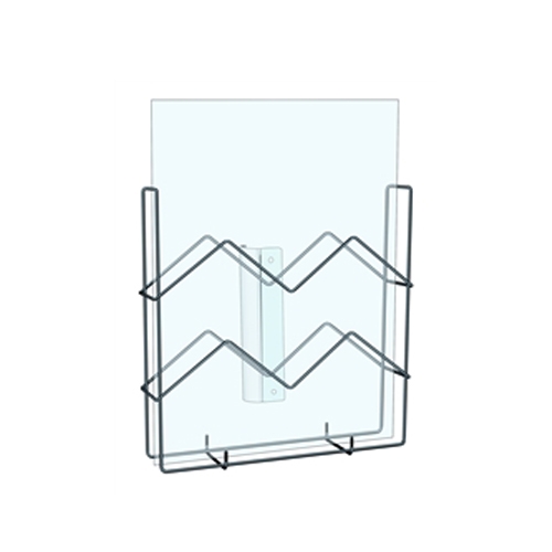 4in x 2in Pamphlet Snap-On Wire Brochure Holder 1.5in diam. Save floor space by installing a Pamphlet Literature Holders organizers, and for a flexible display option, choose sign holders and brochure holders.