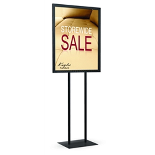 22in x 28in Poster Signholders Floor Stands Silver are used in various locations including restaurants, hotels, retail stores, and even homes, to display favorite pictures or photos!. Perfect for exhibits, retail, restaurants, trade shows and malls.
