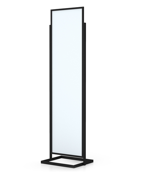 Poster 1-Tier Sign Holder designed to get your marketing message noticed on the trade show or retail floor. These store displays hold 22in x 84in custom graphics that are easy to replace & update.