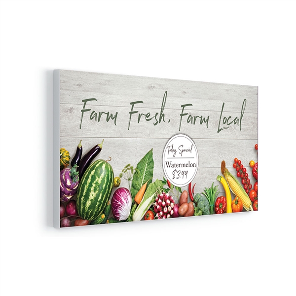 FrameGraphix Magnetic Wall Mount Media Frame designed to get your marketing message noticed on the trade show or retail floor. These store displays hold 36in x 24in custom graphics that are easy to replace & update.