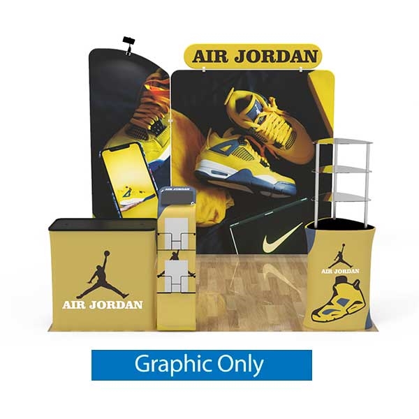 10ft x 10ft Trade Show Booth Kit C | Single-Sided Graphic Only