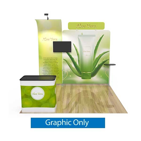 10ft x 10ft Trade Show Booth Kit 16 | Single-Sided Graphic Only