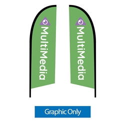 Outdoor promotional flags get your message noticed!  Custom printed 8.25ft  double-sided Falcon outdoor flags are perfect for retail stores, car dealerships, fairs, expos, trade shows and more to grab customer attention.