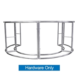 EZ Tube Curved Quad Fabric Counter | Hardware Only