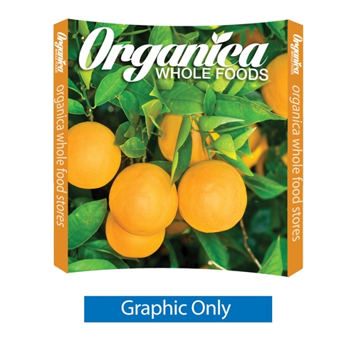 8ft. h Medium Curve Single-Sided Graphic Only (With Endcaps). Ready Pop is the FASTEST booth to setup, clocked in at just 2-minutes.10ft Curved Ready Pop Tension Fabric Trade Show display popular curved backwall floor display.