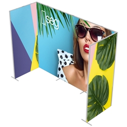 10ft x 7.5ft QSEG Tradeshow Configurations B Display | Tension Fabric