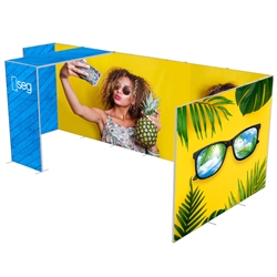 20ft x 7.5ft QSEG Tradeshow Configurations G Display | Tension Fabric