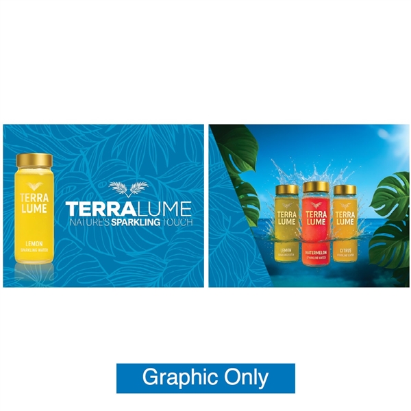 30ft x 8ft Showbird 65 Backlit Trade Show Wall | SEG Graphics Only