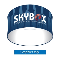 5ft x 24in Circle Skybox Hanging Banner | Single-Sided Graphic Only