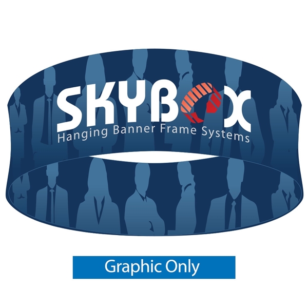 12ft x 60in Circle Skybox Hanging Banner | Double-Sided Graphic Only