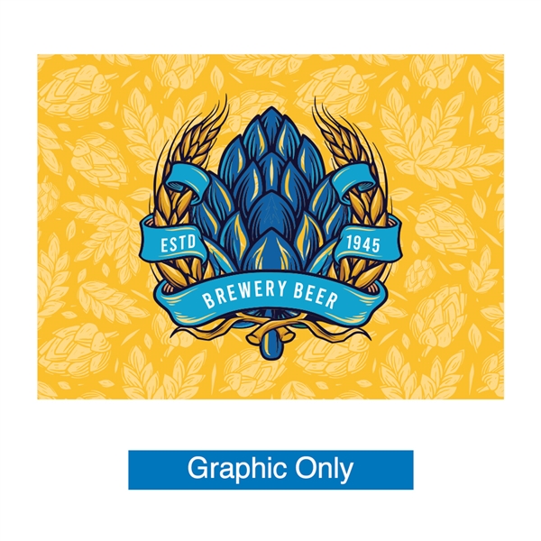 Breeze 13ft Inflatable Wall Display | Custom Outdoor Event Backdrop | Graphic Only