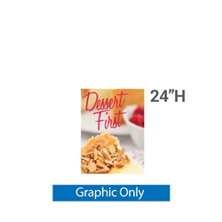 24in x 24in Classic Medium Banner Stand | Single-Sided Graphic Only
