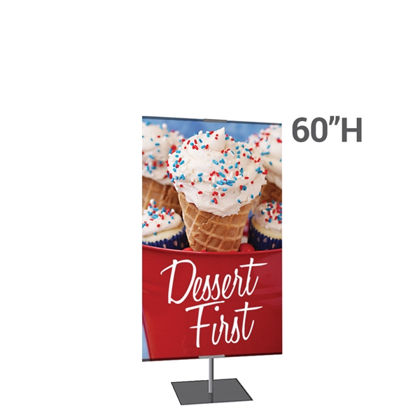 36in x 60in Classic Large Banner Stand | Double-Sided