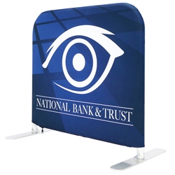 3ft x 3ft EZ Barrier Indoor Small Tension Fabric Display | Double-Sided Graphic & Frame