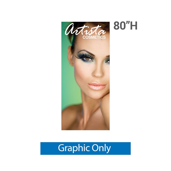 36in x 80in SilverStep Banner Stand Vinyl - Graphic Only. Huge assortment of retractable bannerstands. Silverstep retractable telescoping trade show banner stand display is a marketing solution for your next promotion or trade show event