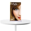 24in x 45in SilverStep Tabletop Black Fabric Graphic Package and full line of trade show displays, pop up booths, banner stands, table top displays, banner stands. Retractable Tabletop Banner Stand is addition to get the most out of your table space