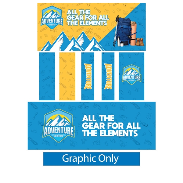 20ft x 8ft Wallbox Tension Fabric Display | Twin Storage | Double-Sided Pillowcase Graphic Only