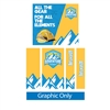 10ft x 8ft Wallbox Tension Fabric Display w/ Right Storage | Single-Sided Graphic Only