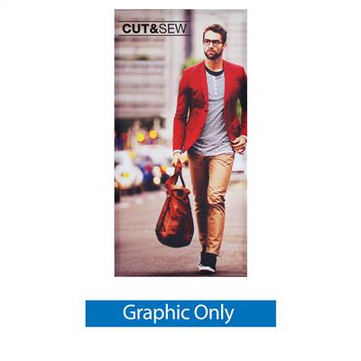 2ft x 7ft Aspen Onyx Double-Sided Display  (Graphic Only)
