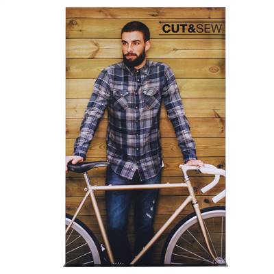 5ft x 7ft Aspen Onyx Single-Sided Display (Graphic Only)