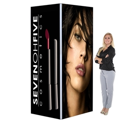 4ft x 4ft x8ft Big Sky Tension Fabric Trade Show Tower Displays are an excellent way to communicate your message or logo in lobbies, showrooms, retail stores, shopping malls, airports, trade shows or any other venues.