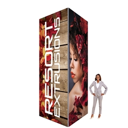 Big Sky Towers are professional displays that draw eyes to your trades show booth. These tension fabric tower are constructed of aluminum extrusions designed to hold SEG stretch fabric graphics.  Feature easy assembly and come packed in a hard molded case