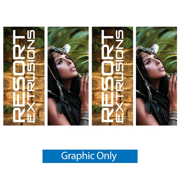 Big Sky Towers are professional displays that draw eyes to your trades show booth. These tension fabric tower are constructed of aluminum extrusions designed to hold SEG stretch fabric graphics.  Feature easy assembly and come packed in a hard molded case