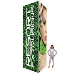 Big Sky Towers are professional displays that draw eyes to your trades show booth. These tension fabric tower are constructed of aluminum extrusions designed to hold SEG stretch fabric graphics.  Feature easy assembly and come packed in a hard molded case