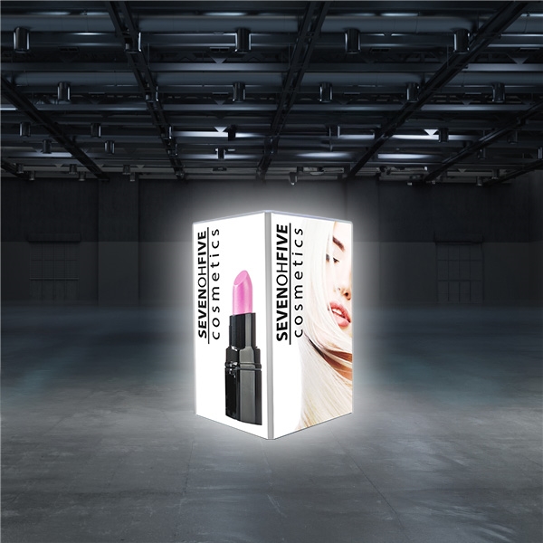 2ft x 3ft Big Sky Tension Fabric Counter Backlit Black (Frame and Fabric) are an excellent way to communicate your message or logo in lobbies, showrooms, retail stores, shopping malls, airports, trade shows or any other venues.