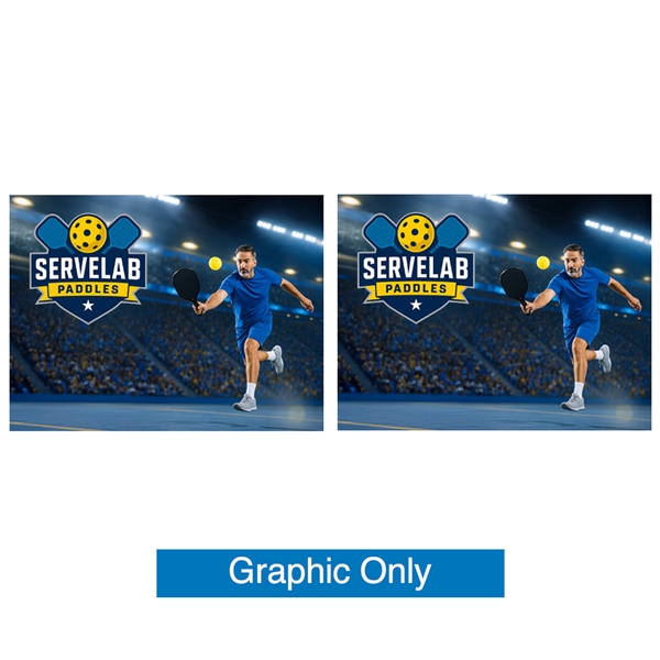 10ft x 7.5ft EZ Flight Air Travel Friendly Display w/ Bag | Double-Sided Graphic Only