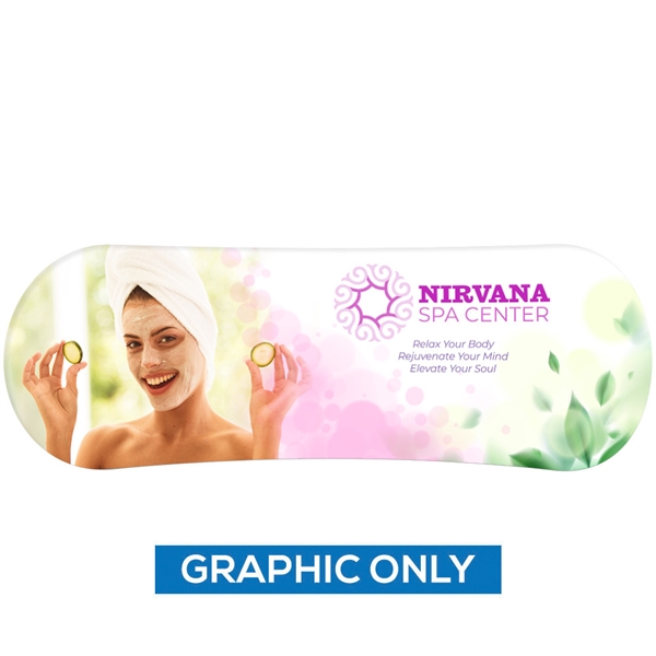 20ft EZ Tube Kicktail Single-Sided Graphic. Make a statement with the EZ Tube 20ft Kicktail.tube display! Distinct from square corners,EZ Tube 20ft Kicktail curved corners add softness, and its concave shape emits a welcoming vibe like a large embrace.