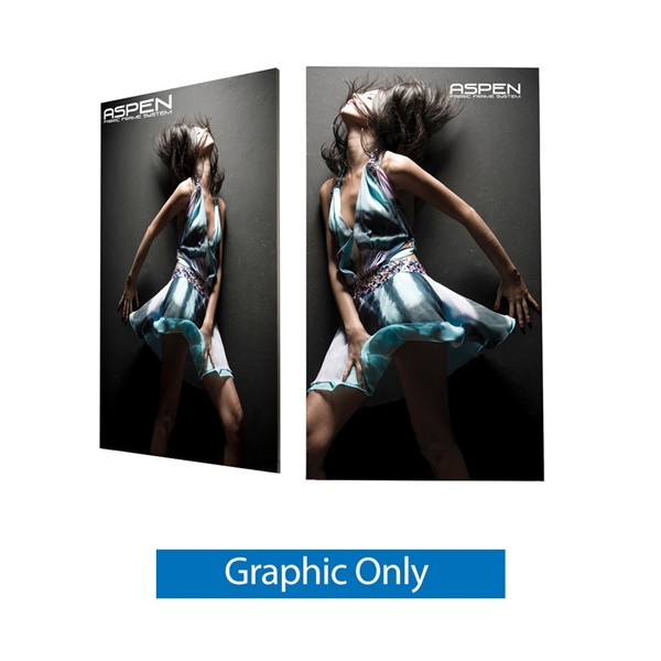 3ft x 10ft Aspen SEG Fabric Fram | Double-Sided Graphic Only