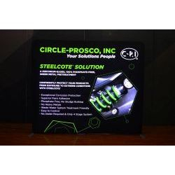 A proud example of our work! Shop confidently at www.xyzDisplays.com knowing you are getting the best prices and excellent service!