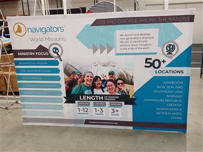 A proud example of our work! Shop confidently at www.xyzDisplays.com knowing you are getting the best prices and excellent service!