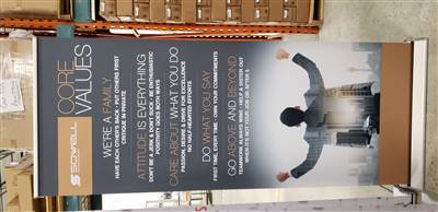 A proud example of our work! Shop confidently at www.xyzDisplays.com knowing you are getting the best prices and excellent service!