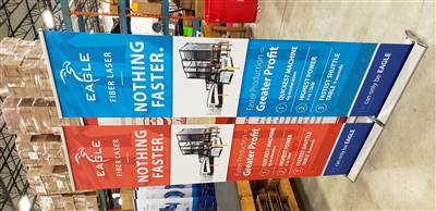 A proud example of our work! Shop confidently at www.xyzDisplays.com knowing you are getting the best prices and excellent service!