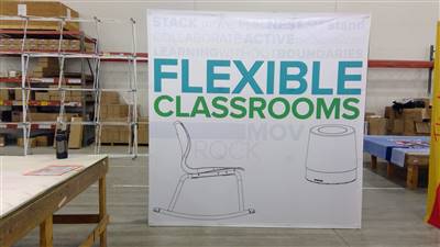 A proud example of our work! Shop confidently at www.xyzDisplays.com knowing you are getting the best prices and excellent service!