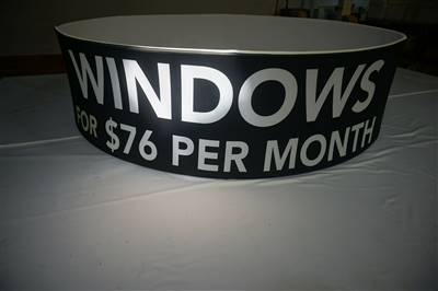 A proud example of our work! Shop confidently at www.xyzDisplays.com knowing you are getting the best prices and excellent service!